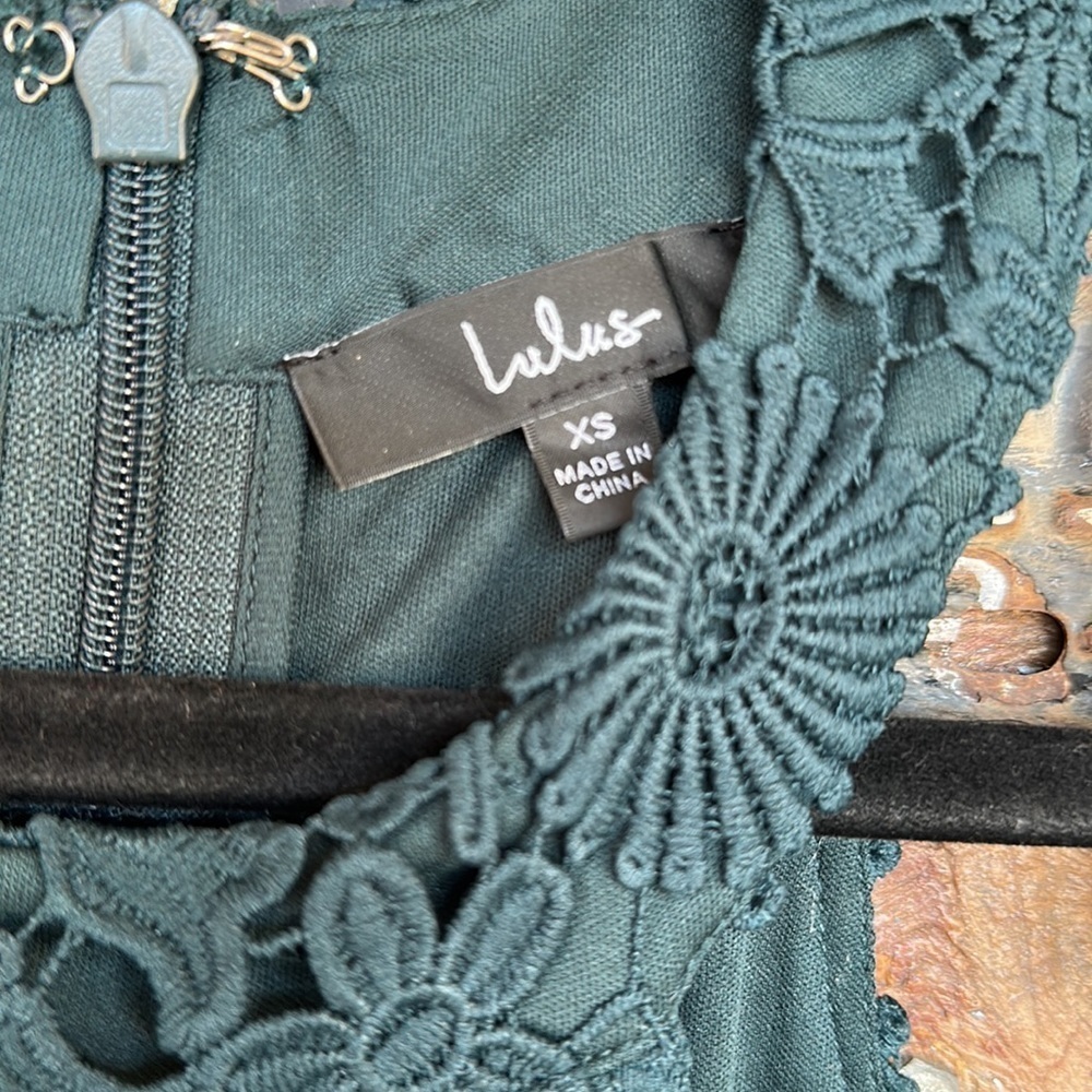 NWT Lulus Green Maxi Dress Size XS - Picture 5 of 7